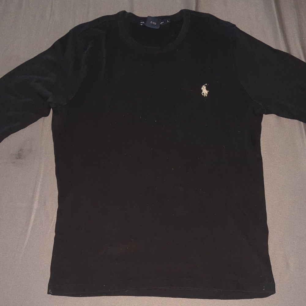 Ralph Lauren Sport Black Crew Neck Shirt